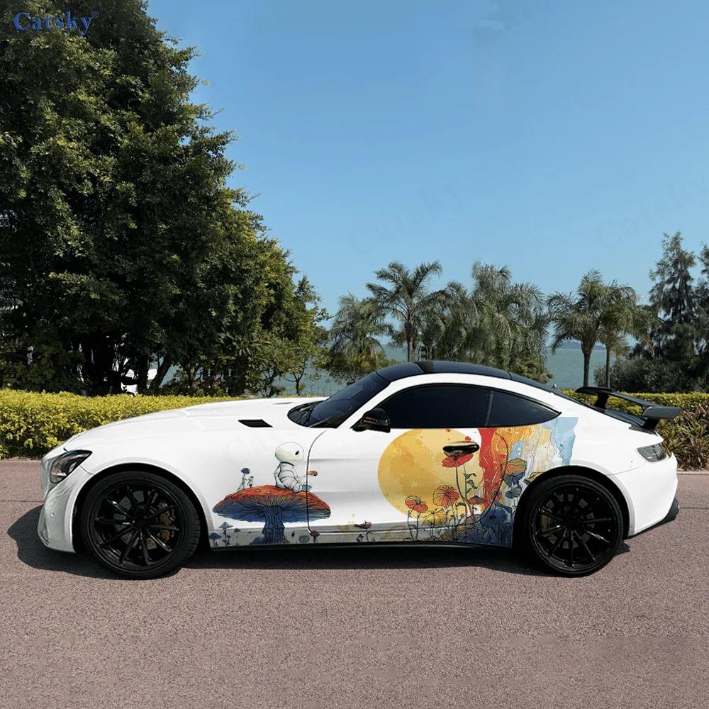 

Гигантский гриб, солнце, муравей, автомобильные виниловые наклейки, самоклеящаяся наклейка из ПВХ, подходит для грузовиков, внедорожников, украшения, автоаксессуары, подарок