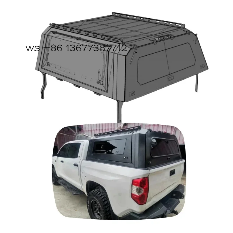 

Factory hot salesYBJ 4x4 Aluminum Alloy Hardtop Canopy TUNDRA 2014-2021 Waterproof Manual Operation Camper Topper Pickup Truck