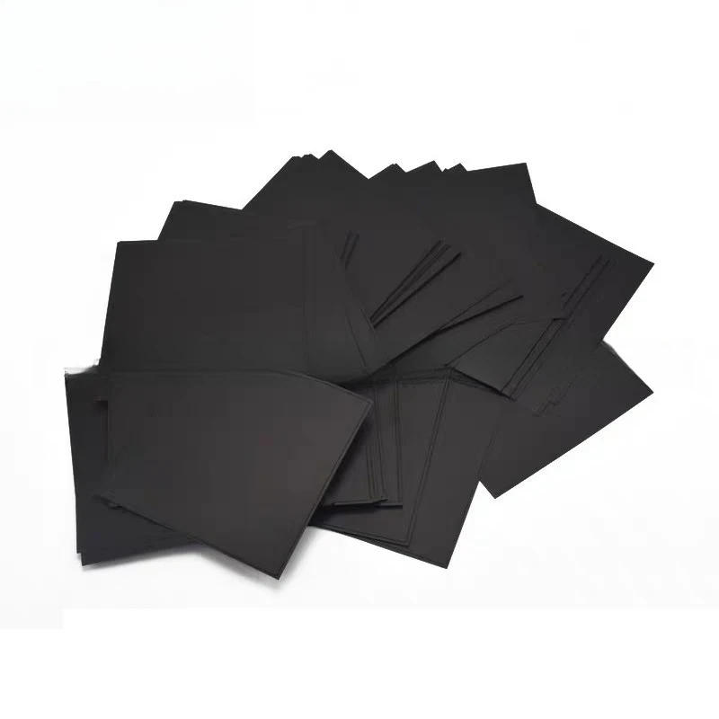 

20PC Black PVC Board 0.2-1mm Thickness Plastic Plate 100x200mm 200x200mm DIY Craft Material