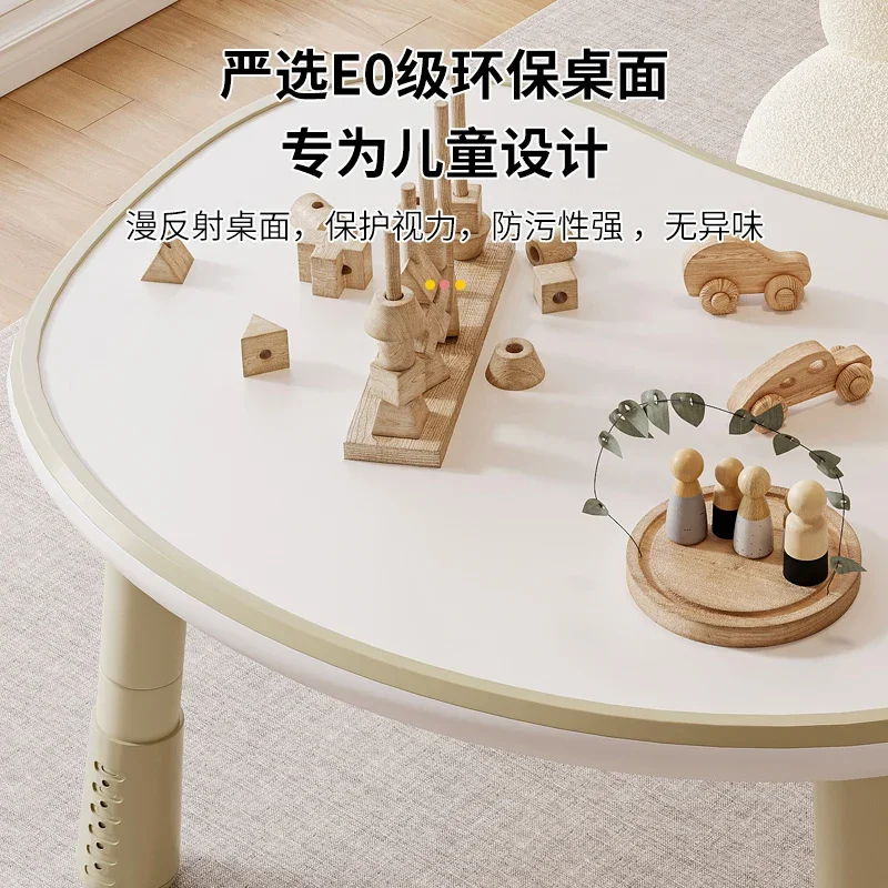 Mesa de amendoim mesa de estudo das crianças levantamento do bebê educação precoce casa jardim de infância área leitura das crianças escrita ta