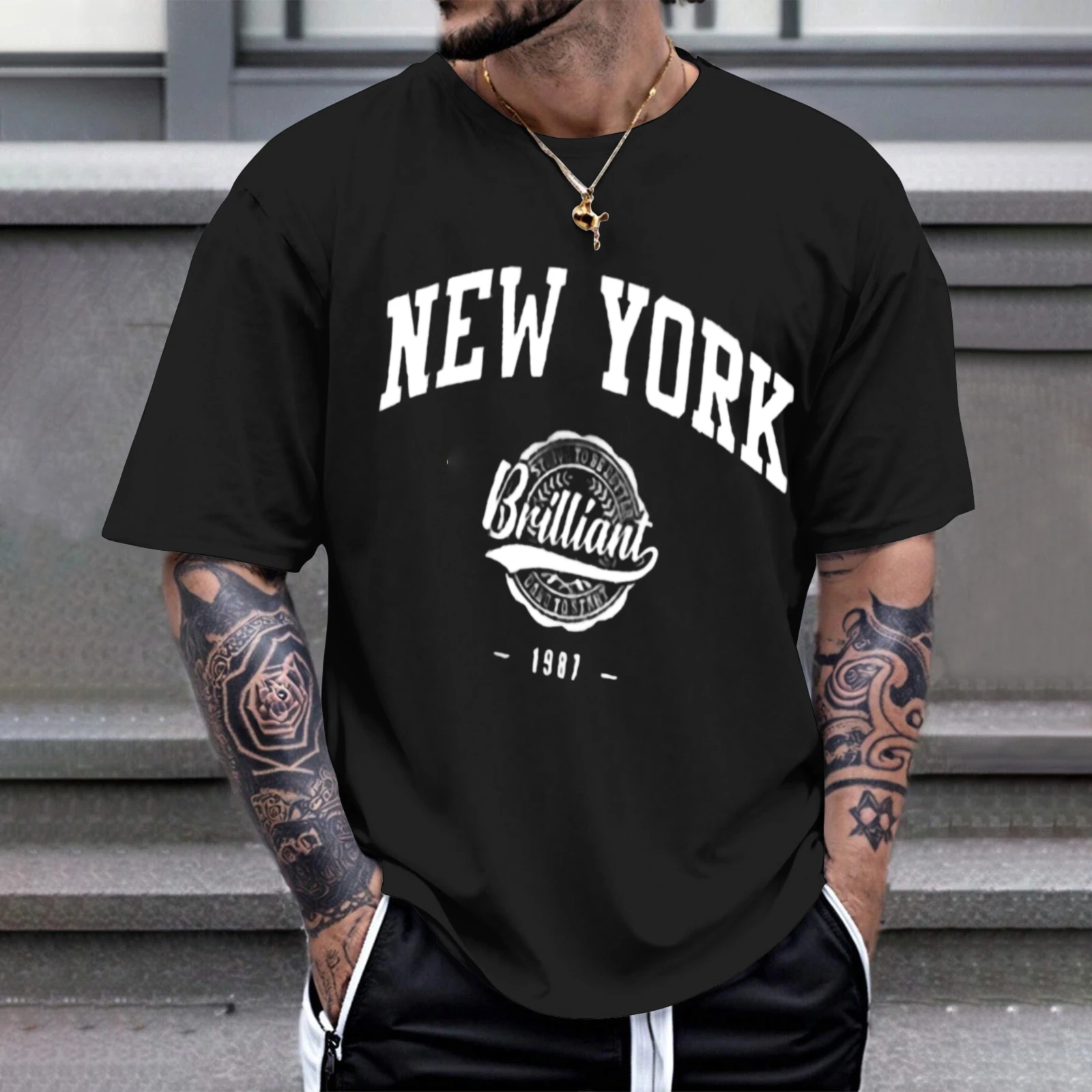 Herren-T-Shirt New York Brilliant 1987, perfekt für Freizeitkleidung, Partys und Karnevalsoutfits