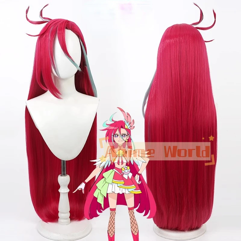 Precure Pretty Cure Cure Flamingo Cosplay Wig Halloween Christmas Woman Men Adult Wig