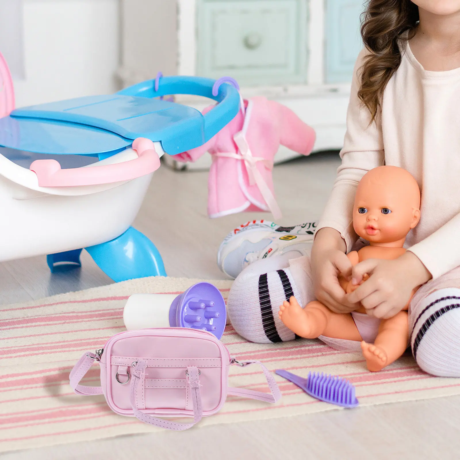 

Мини-сумочка через плечо, стильный аксессуар для детей, портативная сумка-кошелек для девочек, мини-сумка в виде домика