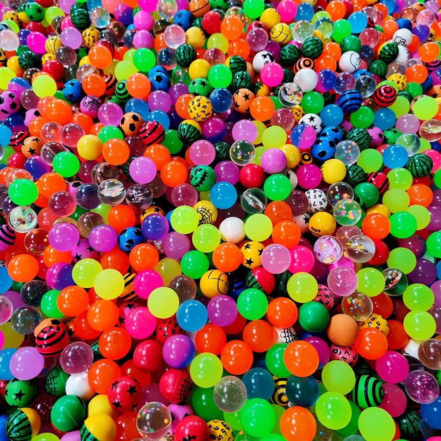 10pcs/lot 25mm Rubber Mini Bouncy Balls More Than 200+ Styles Ship Random Bouncy Ball Party Gifts Adults Stress Relief Toys