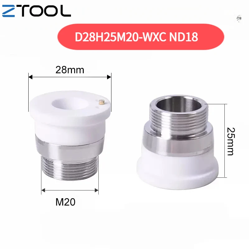 Special Laser Ceramic Body Nozzles Holder D32/28 Precitec-KTXB Raytools-3D WSX-Mini TONY for Fiber Laser Cutting Welding Machine