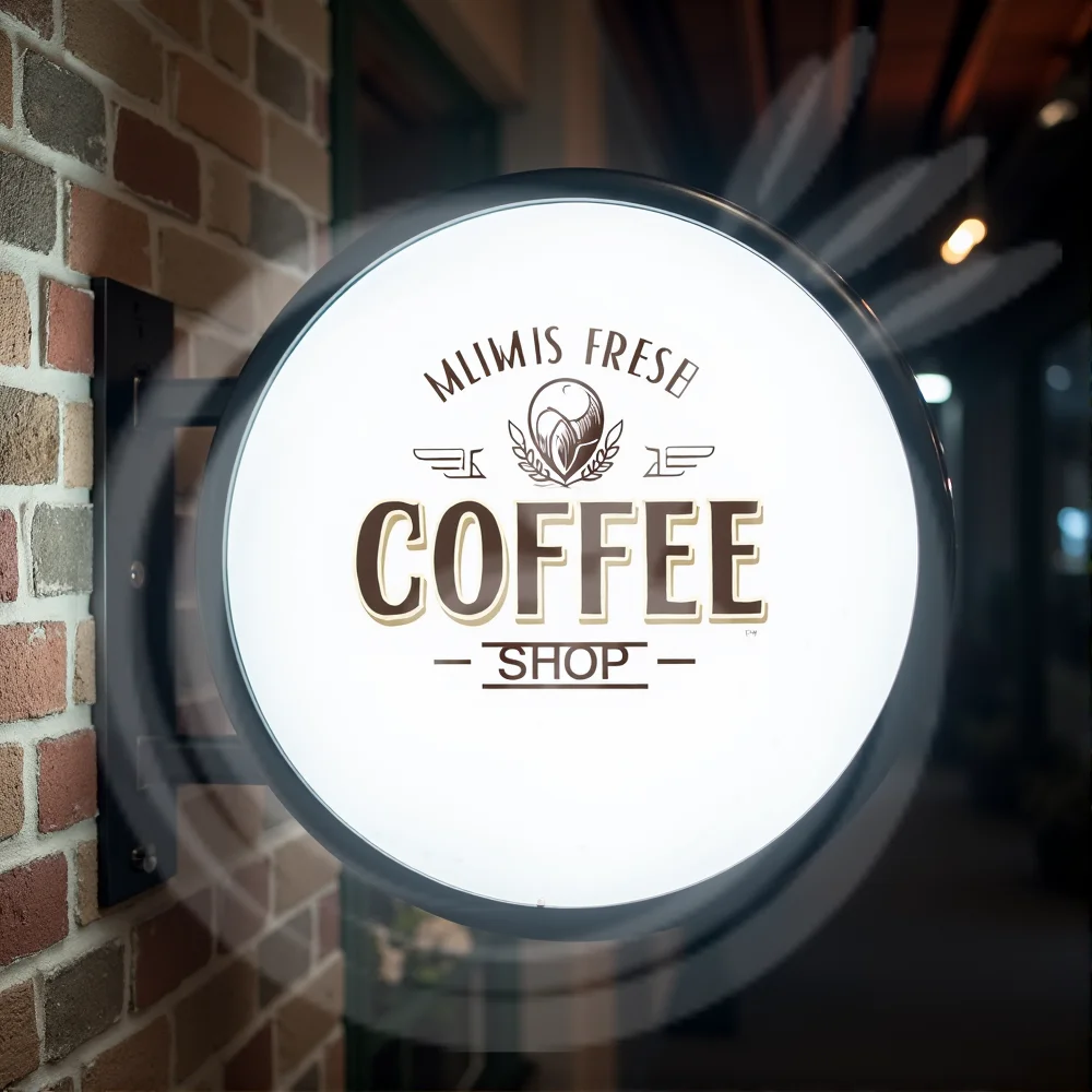 Custom Outdoor LED Light Box Business Sign Waterproof Acrylic Double Sided Storefront Wall Mounted Signage