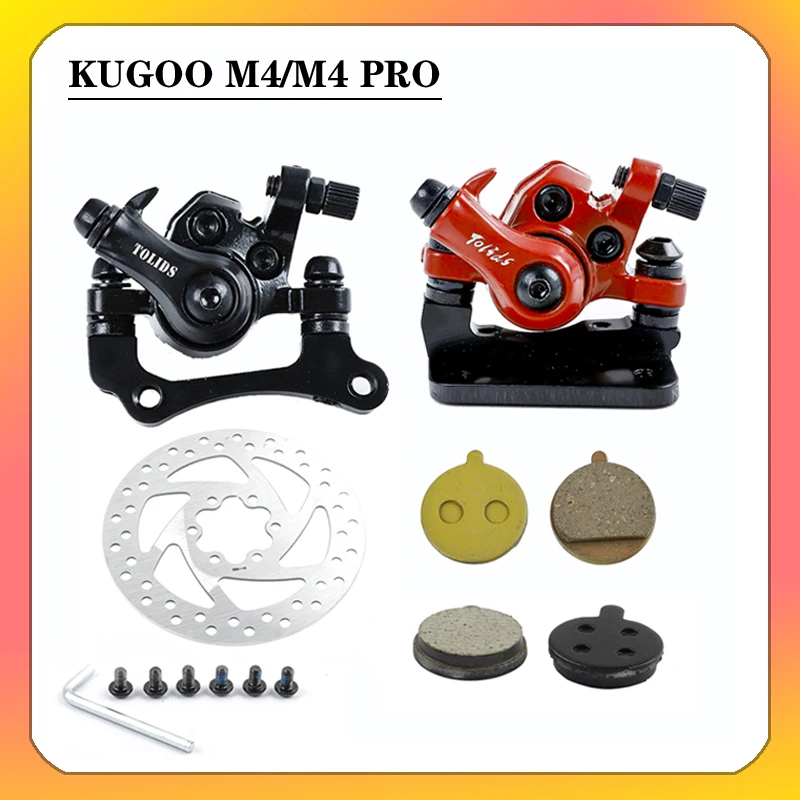 Universal For 8/10 Inch Electric Scooter Mechanical Disc Brake Front & Rear Disc Rotor Brake 1 Pair Right Side For Kugoo m4