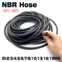 1/3/5M NBR Rubber Hose Oil Resistant Pipe ID 2 3 4 5 6 7 8 10 13 16 19mm Rubber Pipe Oil Pipe Nitrile Pipe Hose Tube Tubing