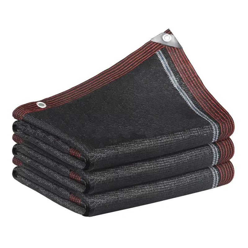 Thickened Densely Woven Shade Net-Sunscreen Shading Heat-Insulating Black Mesh Patios Outdoor Use Car Sun Protection