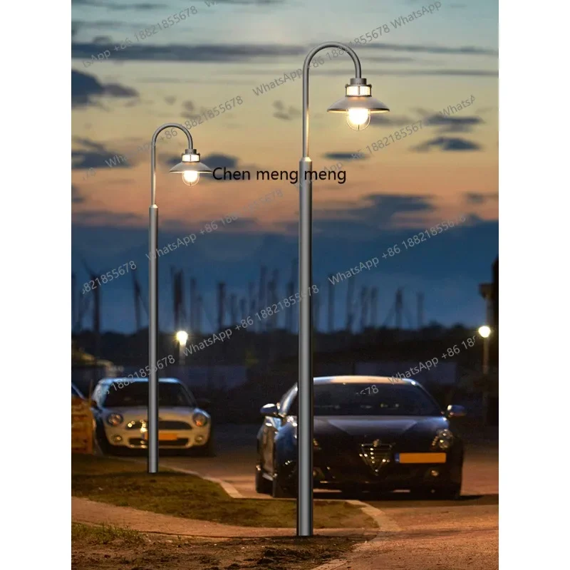 Modern simple outdoor garden lights Villa garden solar pole lights Community scenic garden landscape street lights