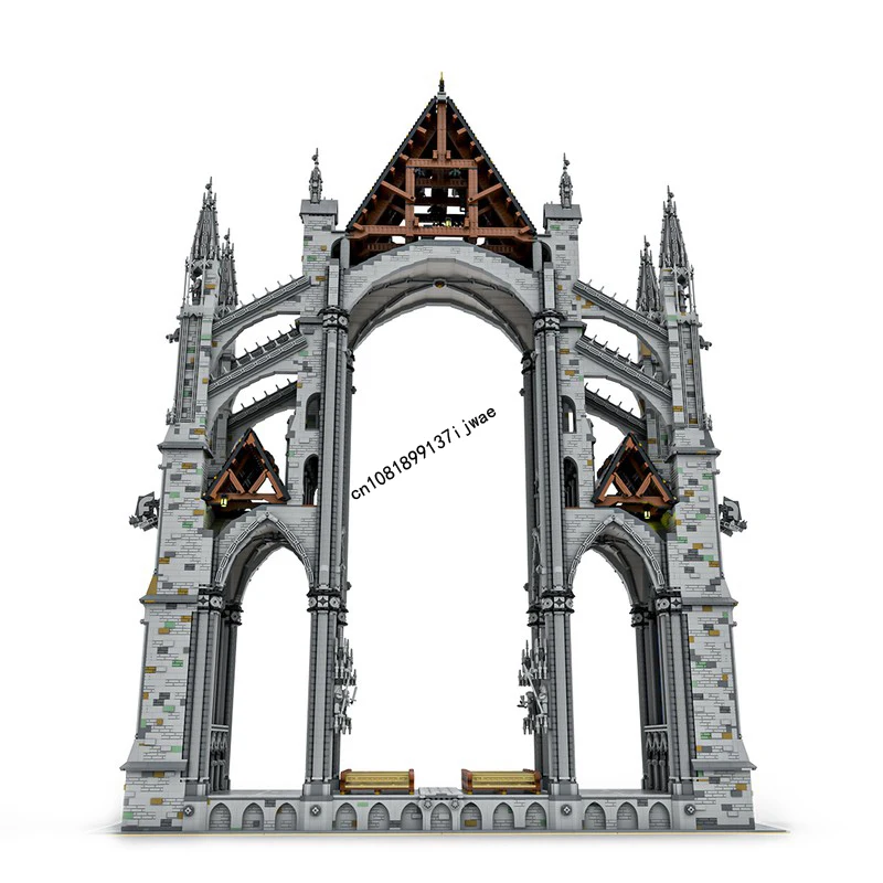 Nieuwe 41101 Stuks Stad Hot Selling Street View Moc Beroemde Gothic Kathedraal Mdeol Custom Puzzels DIY creatieve ideeën Kinderen Speelgoed