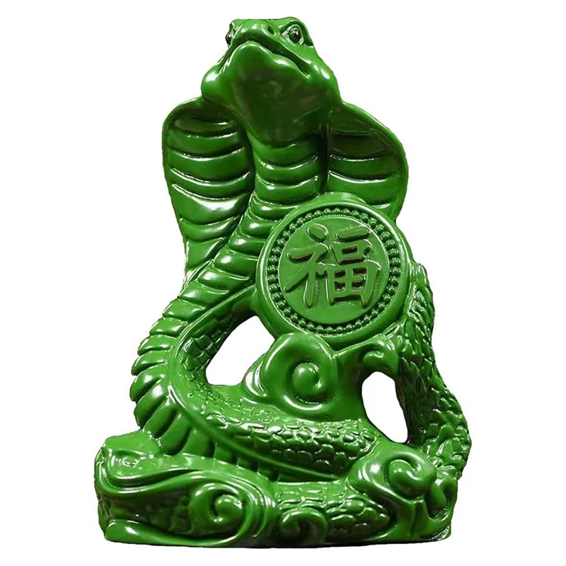 Chinese Zodiac Snake Statue Symbol Of Wealth And Success Wooden Statue Home Office Decor 2025 Year Of The Snake Gift