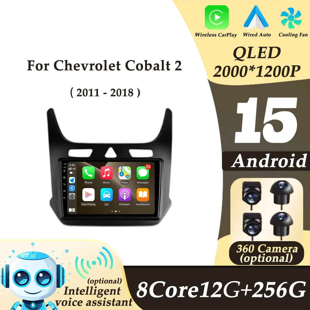 

Multimedi Player for Chevrolet Cobalt 2 2011 - 2018 Wireless CarPlay Android 15 Car Radio Auto Tools GPS Navi Split Screen WIFI