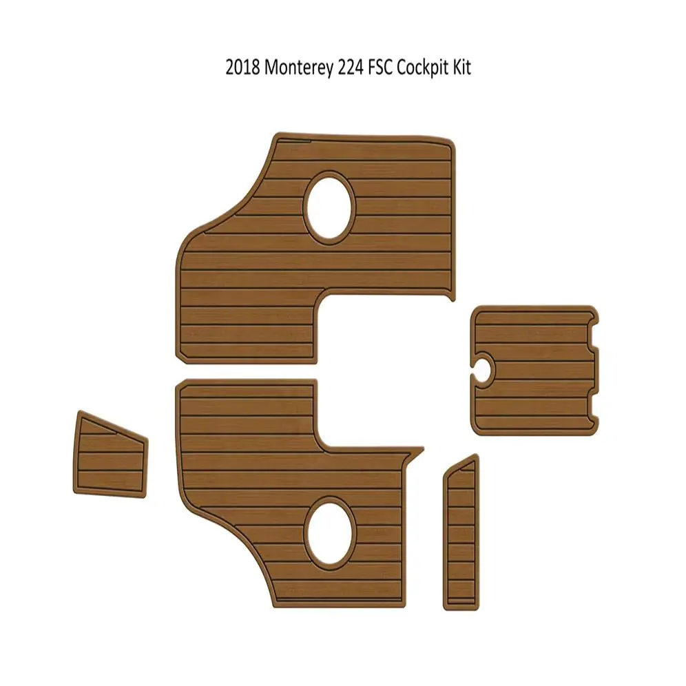 

2018 Monterey 224 FSC Кокпит Pad Лодка из пенопласта EVA из тикового дерева Напольный коврик для пола SeaDek MarineMat Стиль Gatorstep Самоклеящийся