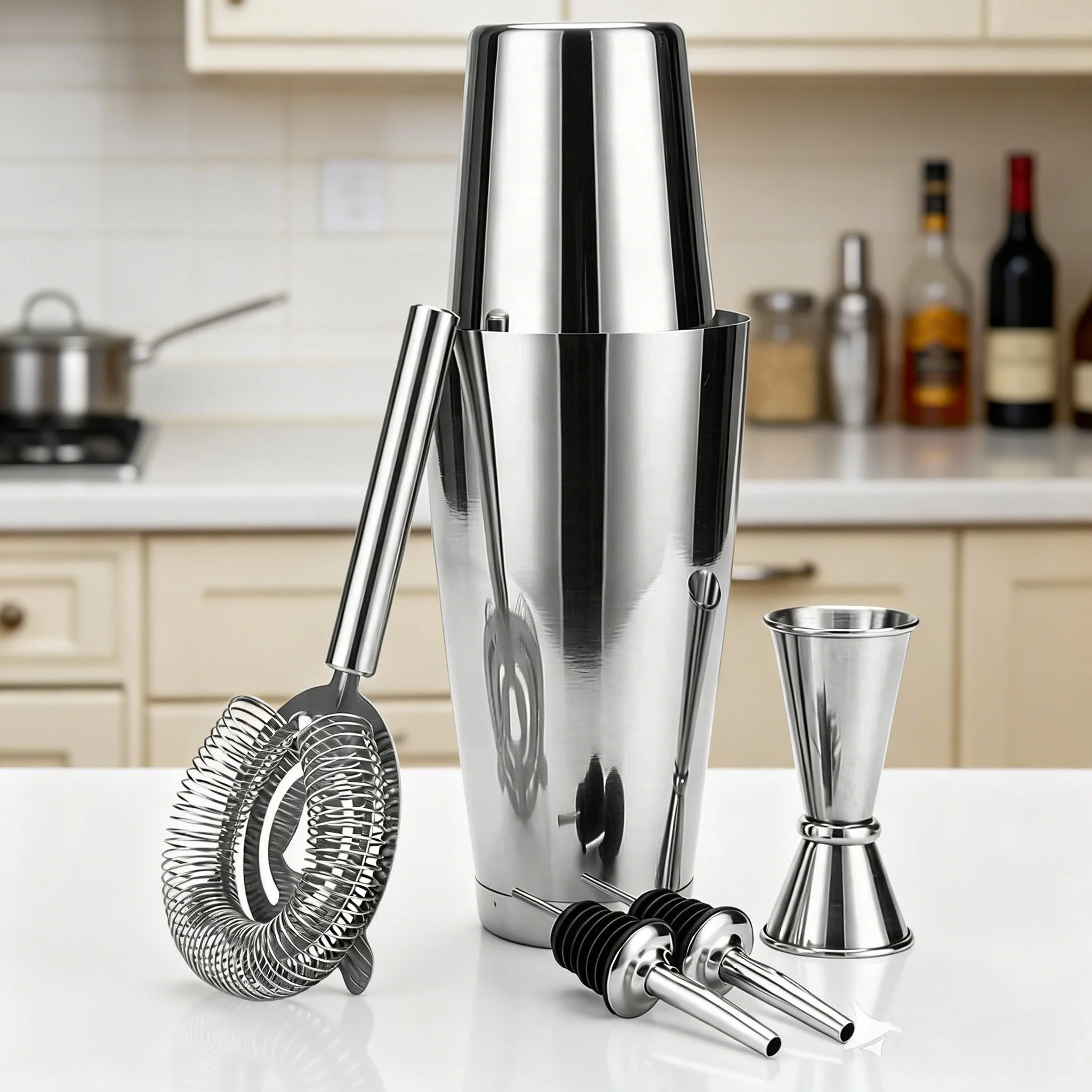 stllCocktail Maker Set Boston  - Boston Shaker Set ulasan dan harga