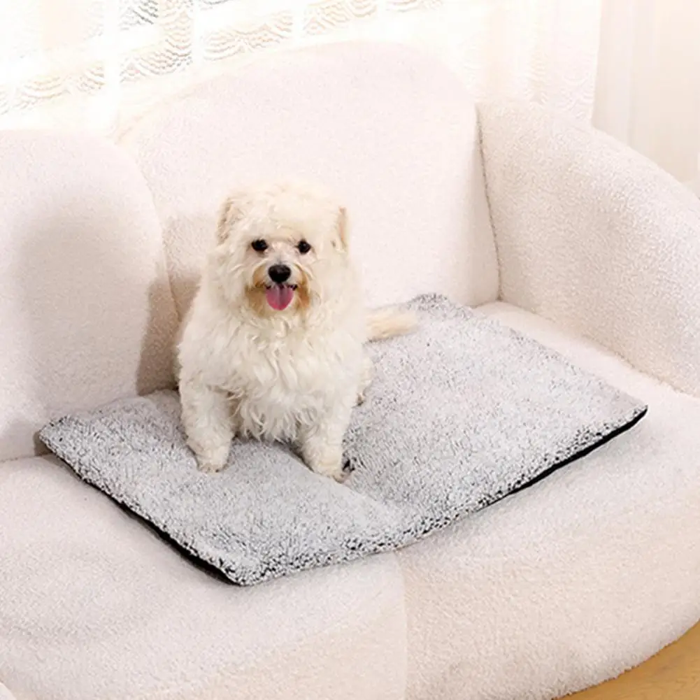 داخلي الحيوانات الأليفة التدفئة حصيرة الذاتي التدفئة وسادة للقطط مع قاعدة عدم الانزلاق الحرارية الحيوانات الأليفة حصيرة السرير للكلاب القطط للإزالة غطاء قابل للغسل داخلي #6