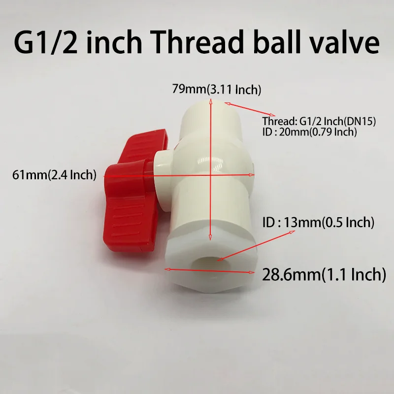 1 قطعة صمام خزان المياه استنزاف التبديل موصل الخرطوم تنظيم التدفق G1/2 بوصة DN15 الموضوع البلاستيك حديقة الري تربية الدواجن #6