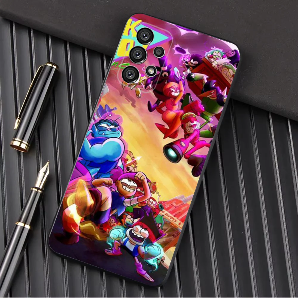 حافظة لهاتف سامسونج جالاكسي A13، A21s، A22، A31، A32، A52، A53، A71، A80، A91 غلاف أسود ناعم #6