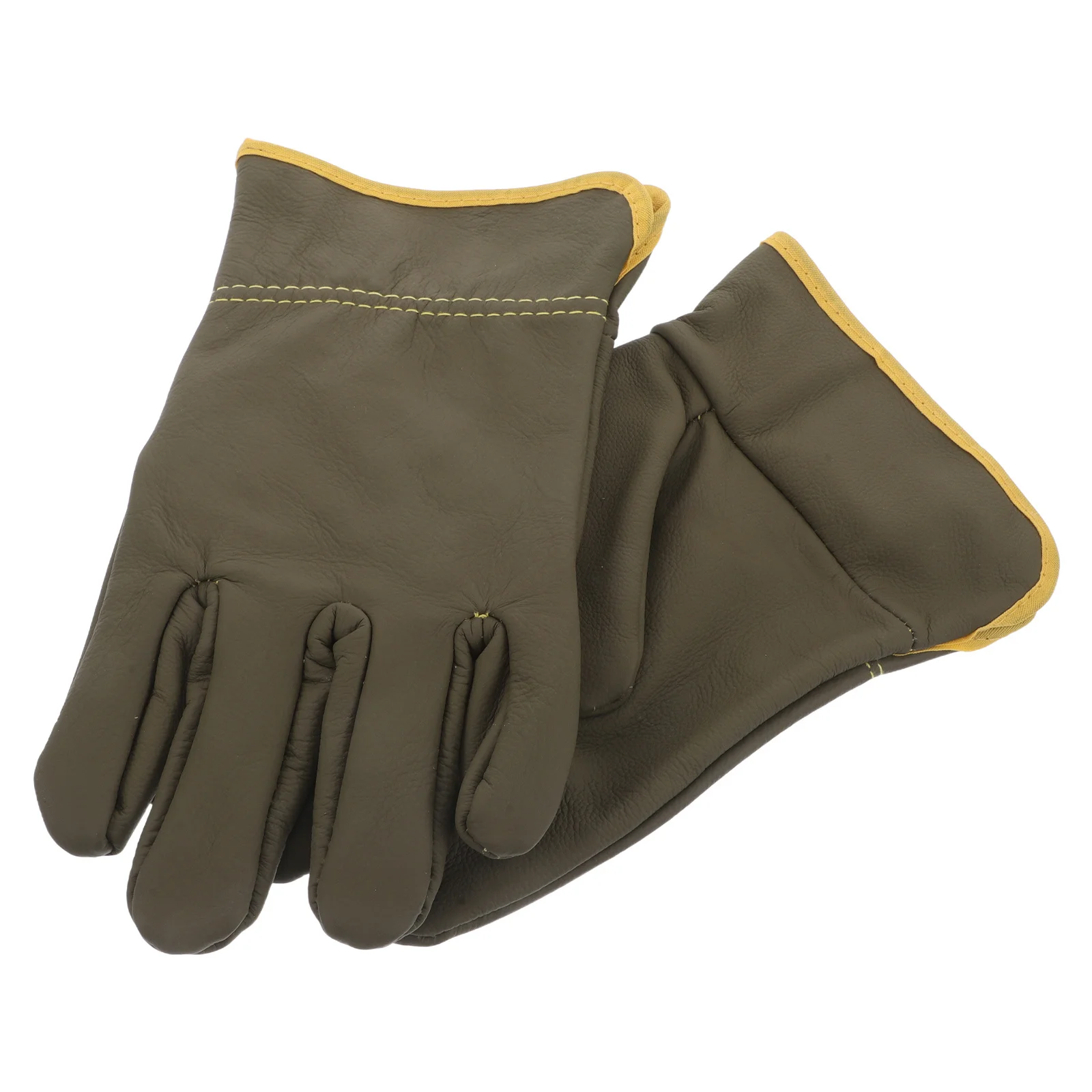 

1Pair Welding Gloves Heat Resistant Fireproof for Stick Welder Blacksmith Fireplace Wood Stove Fire Pit Furnace Use