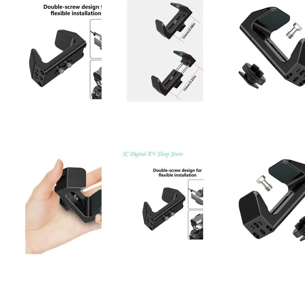 

E74D Алюминиевый быстросъемный адаптер Powerbank для совместимости с клетками для зеркальных фотокамер