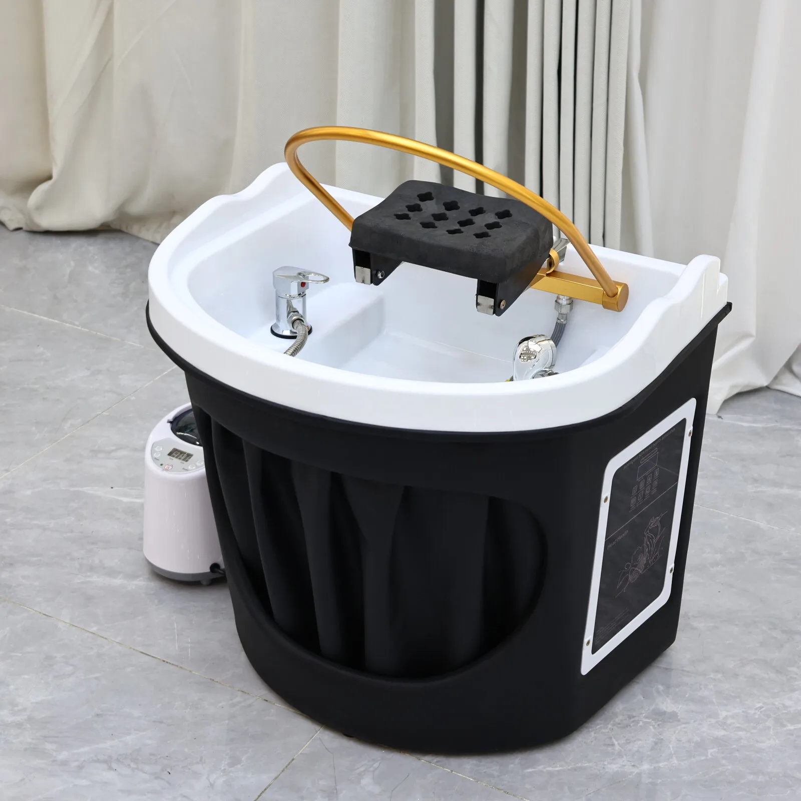 XinSheng Heating Head SPA Water Circulation Shampoo Basin Hair Wash Salon Fumigation Machine Connect Inlet Outlet Water Pipes