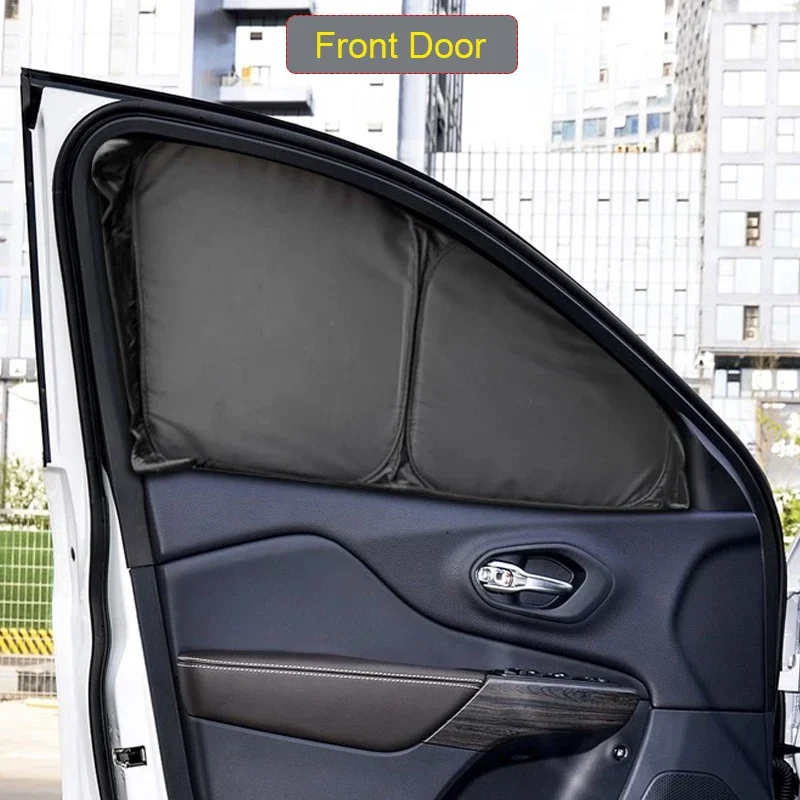 

Автомобильный черный оконный солнцезащитный козырек, автоматический анти-УФ-тепляционный защитный чехол, внутренний аксессуар для JEEP CHEROKEE 2016-настоящее время