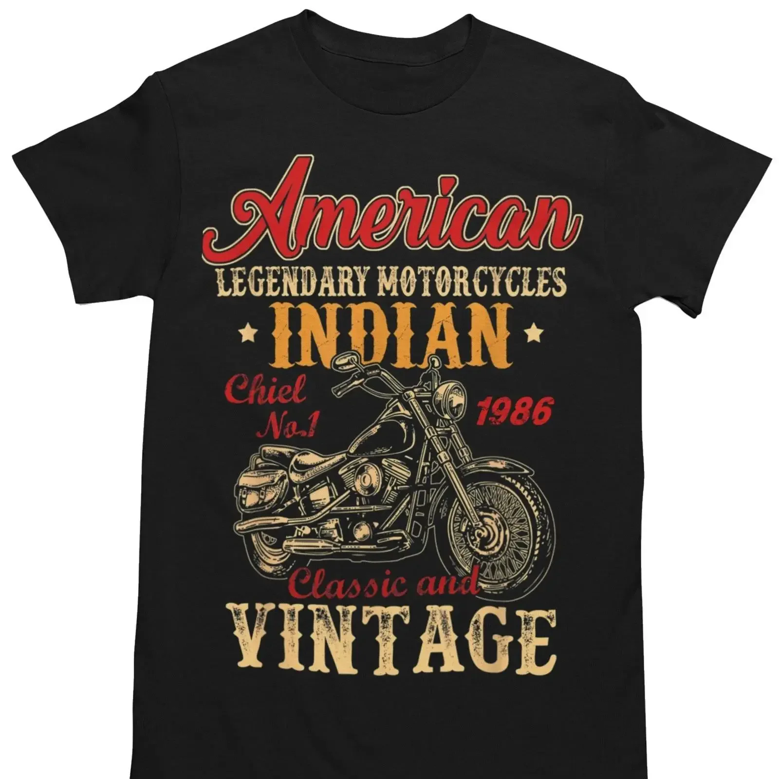 Vintage 1986 40 Geburtstag T Shirt Herren Biker American Motorrad Geschenk vintage Washed Breathable designer clothes Unisex