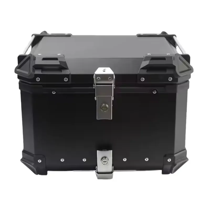 

STLF SUNGPO 55L Aluminum Alloy Motorcycle Top Case Waterproof Tail Box Quick Release Lock Food Delivery Trunk Storage Helmet Car