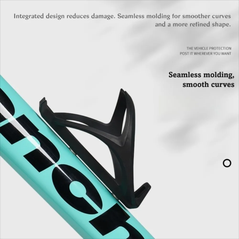 دعامة كأس الماء الأسود عالية الجودة خفيفة الوزن مع مسامير وحامل غلاية ورف زجاجات المشروبات البلاستيكية وإكسسوارات ركوب الدراجات #3