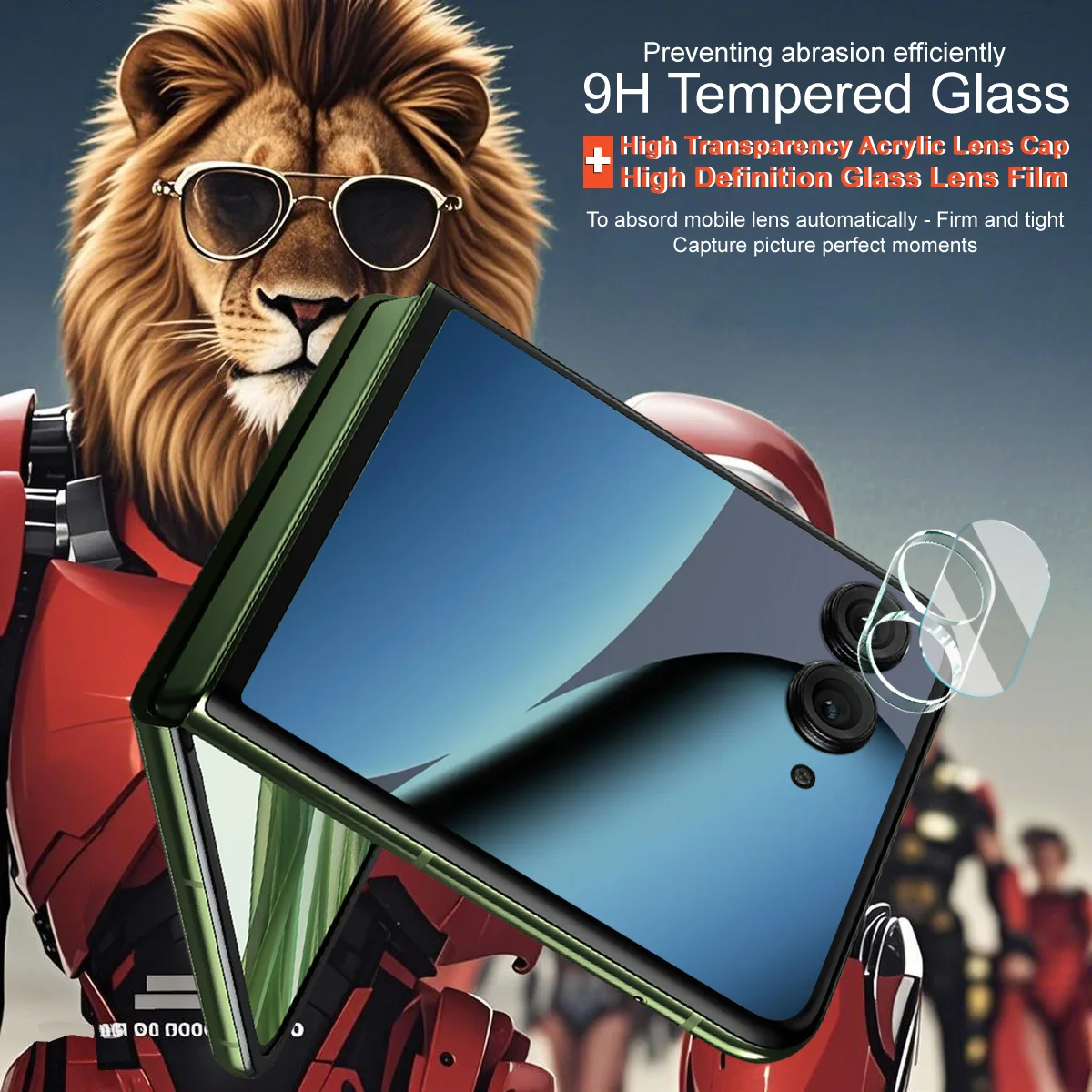 ل Moto Razr 50 الترا عدسة الزجاج IMAK عدسة عالية الوضوح فيلم الزجاج ل Moto Razr + 2024 #3