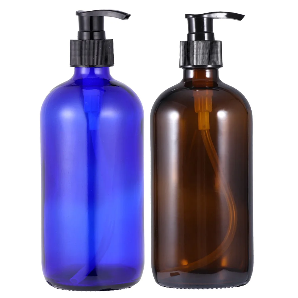 

2Pcs Lotion Dispenser Bottle Compact Reusable Glass Sub Container for Home Hotel Use Convenient Portable Liquid Holder