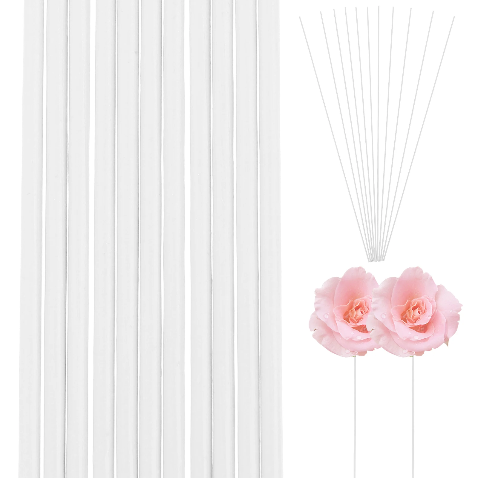 

11pcs Artificial Stems Plastic Iron Wire Diy Tools For Wedding Home Garden Decoration Floral Arrangement Supplies Support Fake