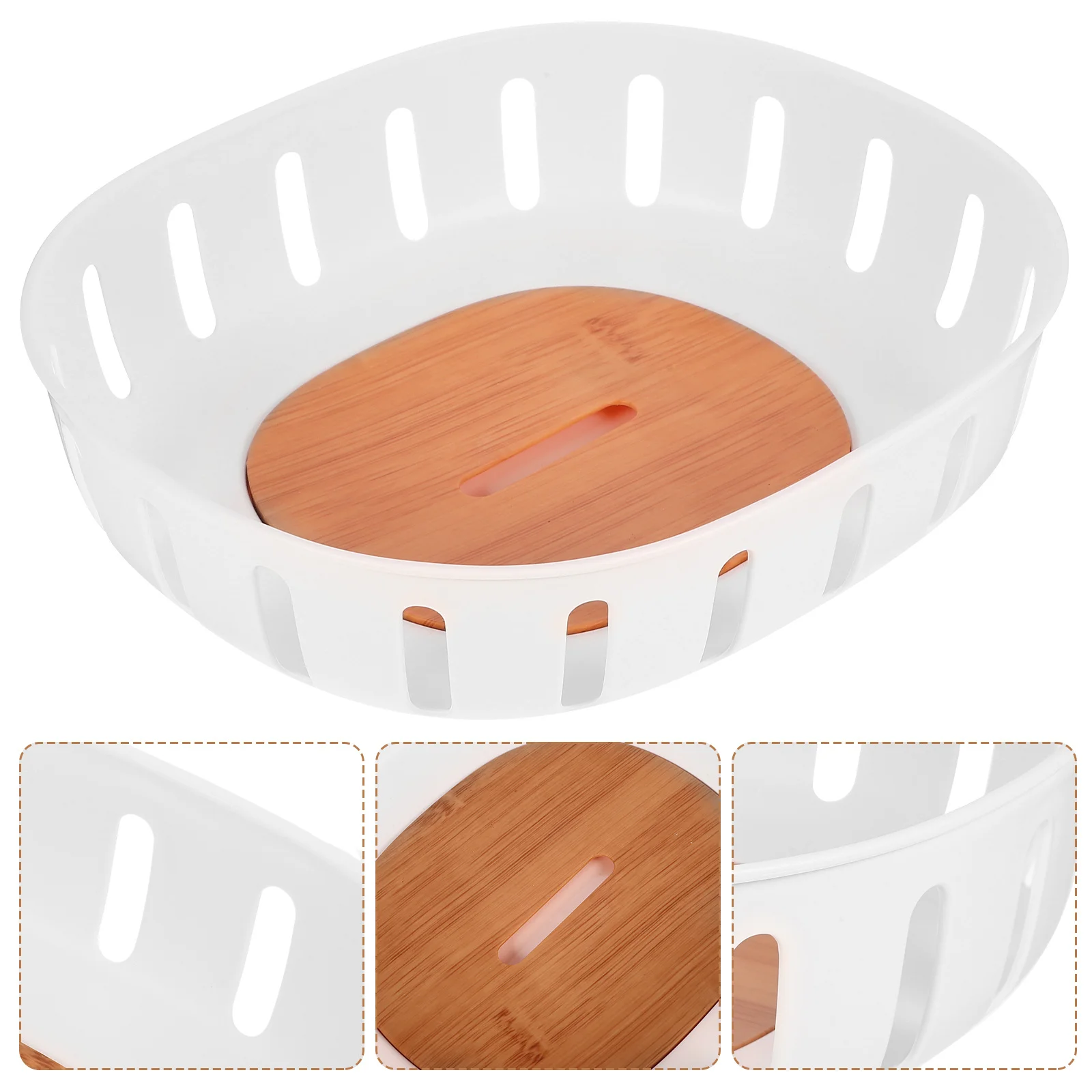 

Stylish Fruit Basket Large Capacity Home Decorative Food Storage Container Drainer Multi Functional Kitchen Tabletop