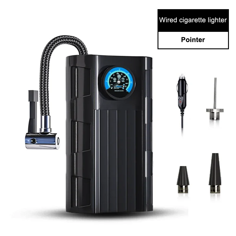 

Портативный воздушный насос для накачивания шин, компактные перезаряжаемые воздушные компрессоры для шарикового мотоцикла, электрический воздушный насос с быстрым накачиванием