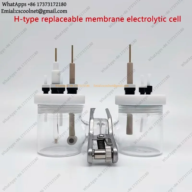k3 H-Type Sealed 2-Compartment Electrolytic Cell 10-500ml 3-Electrode Ion Exchange Membrane Electrochemical