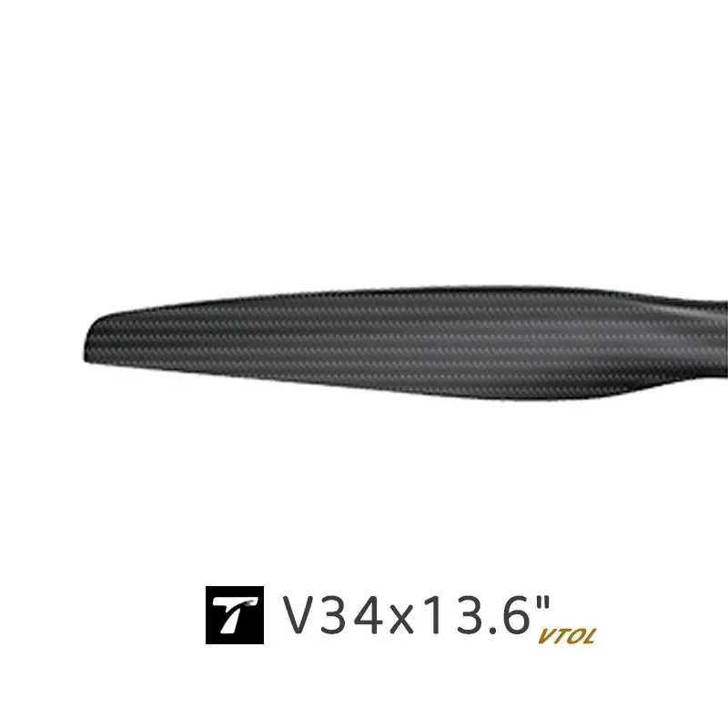 T-MOTOR V34*13.6 Carbon Fiber Propeller Compatible VL1035  Motor Fix Wing Multicopter Drones RC Accessory for UAV Applications