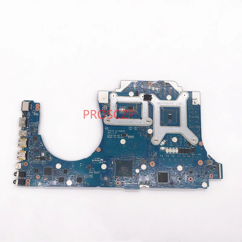 LA-H492P Mainboard For HP 17-CB 17T-CB Laptop Motherboard With SRF6U I7-9750H CPU N18E-G0-A1 GTX1660TI GPU 100%Full Working Well