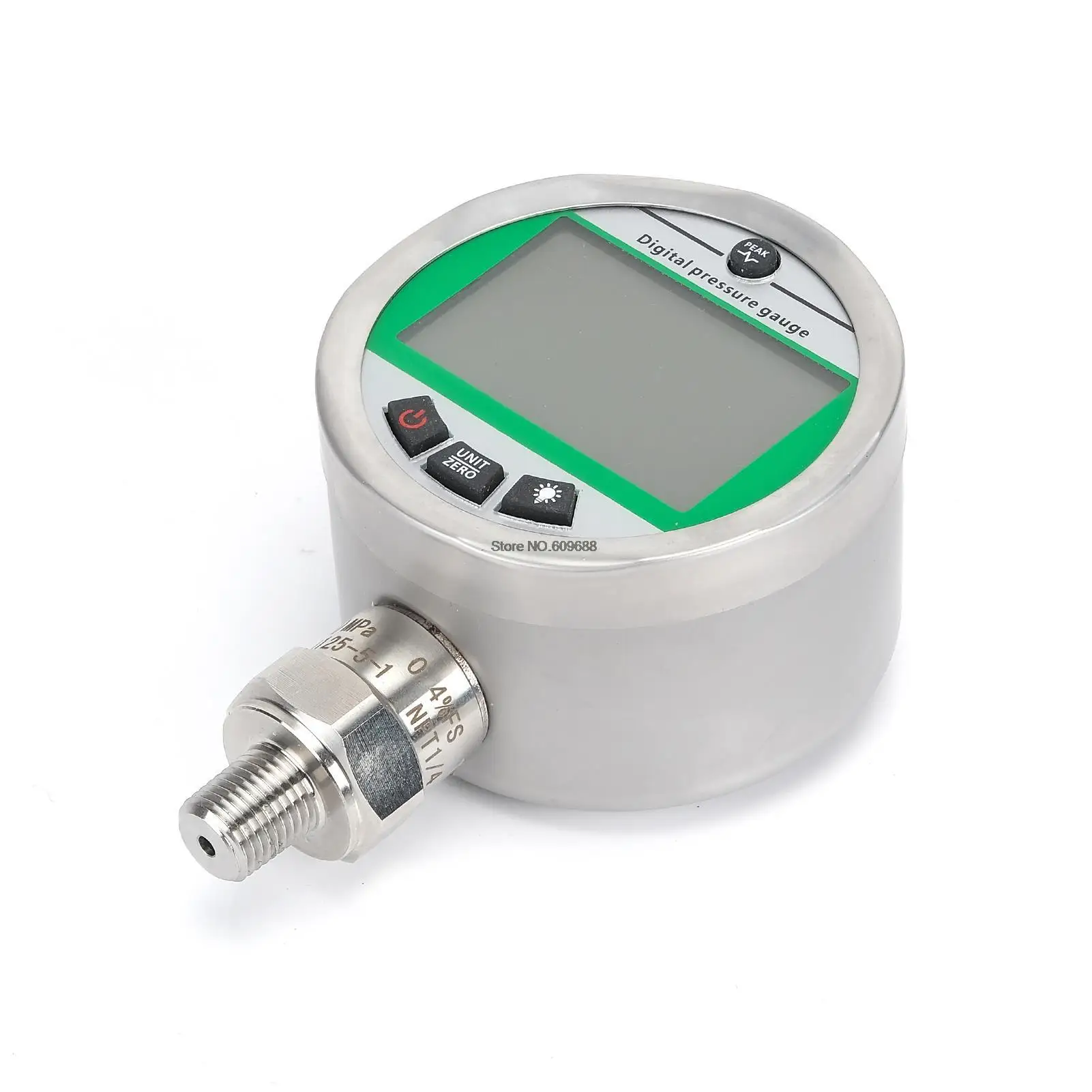 Digital Display Pressure Gauge Stainless Steel Intelligent Precision Vacuum Water Hydraulic Gas Shock-resistant Manometer