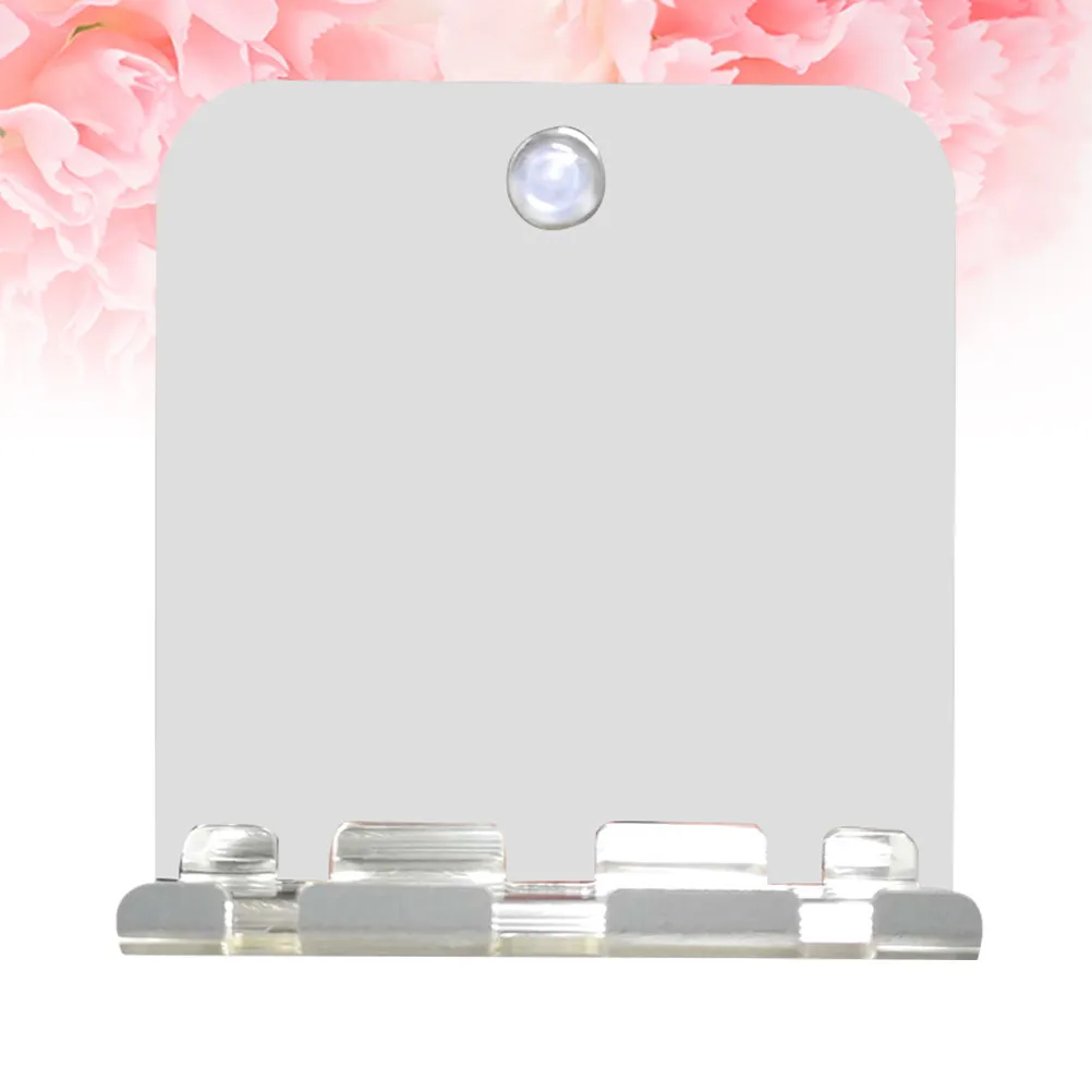 

Square Anti Fog Bathroom Mirror Portable Travel Makeup Mirror with Suction Cup Razor Holder for Shower Shaving Use
