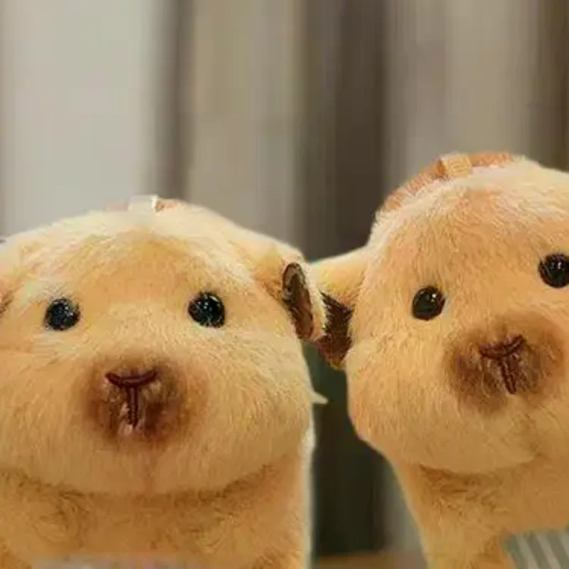 Llavero de felpa suave de hámster adorable, mochila atractiva, regalos de decoración colgantes