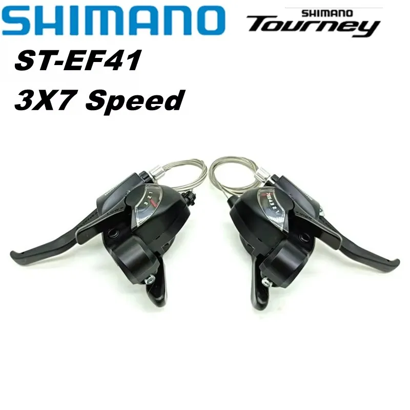 

Shimano Tourney SL-EF41 рычаг переключения передач 3x7 скоростей для MTB велосипеда левый и правый рычаг переключения передач триггер для горного велосипеда