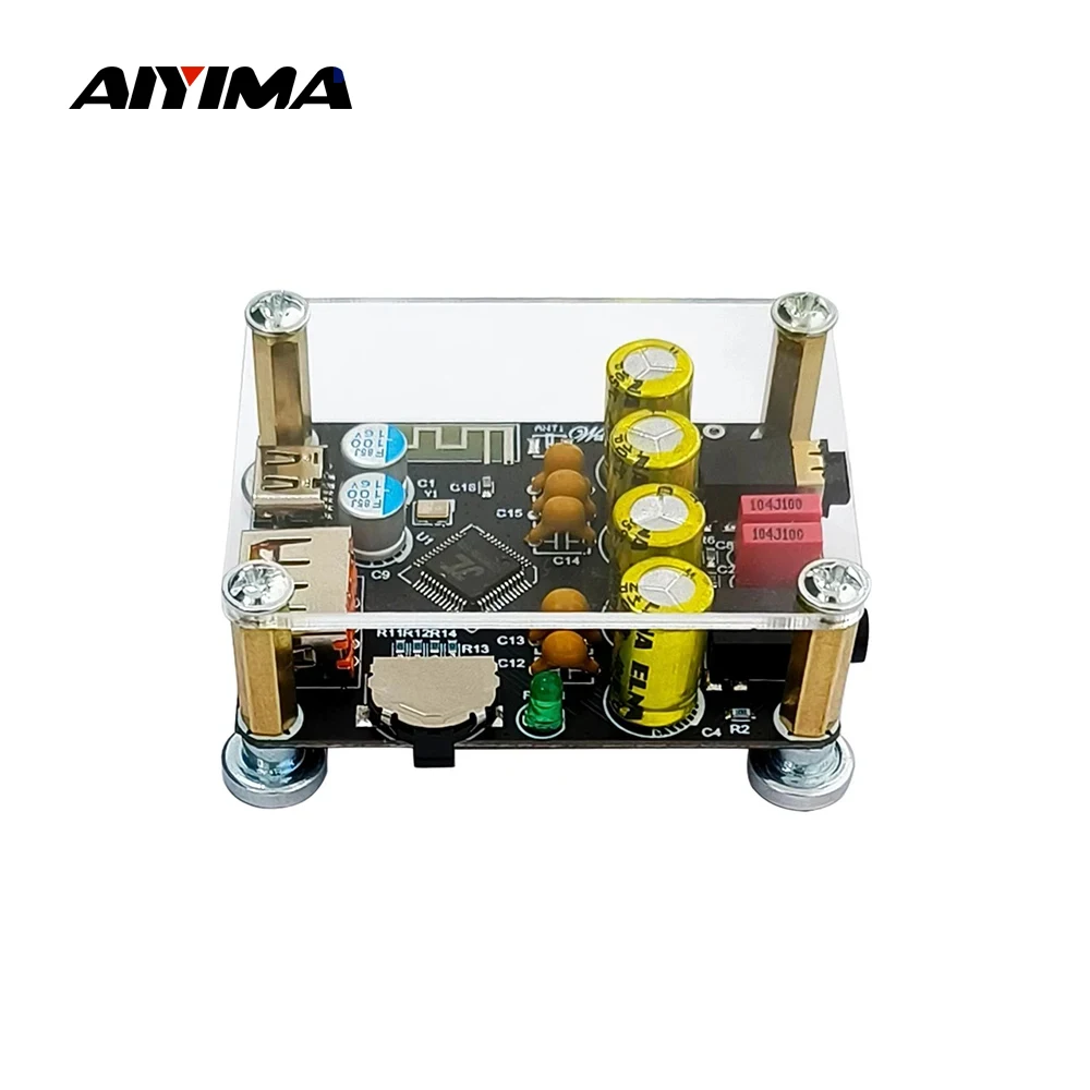 

AIYIMA HIFI 5.1 Bluetooth U Disk Decoder Board Bluetooth Audio Receiver Player Lossless USB Decoding For Power Amplifiers