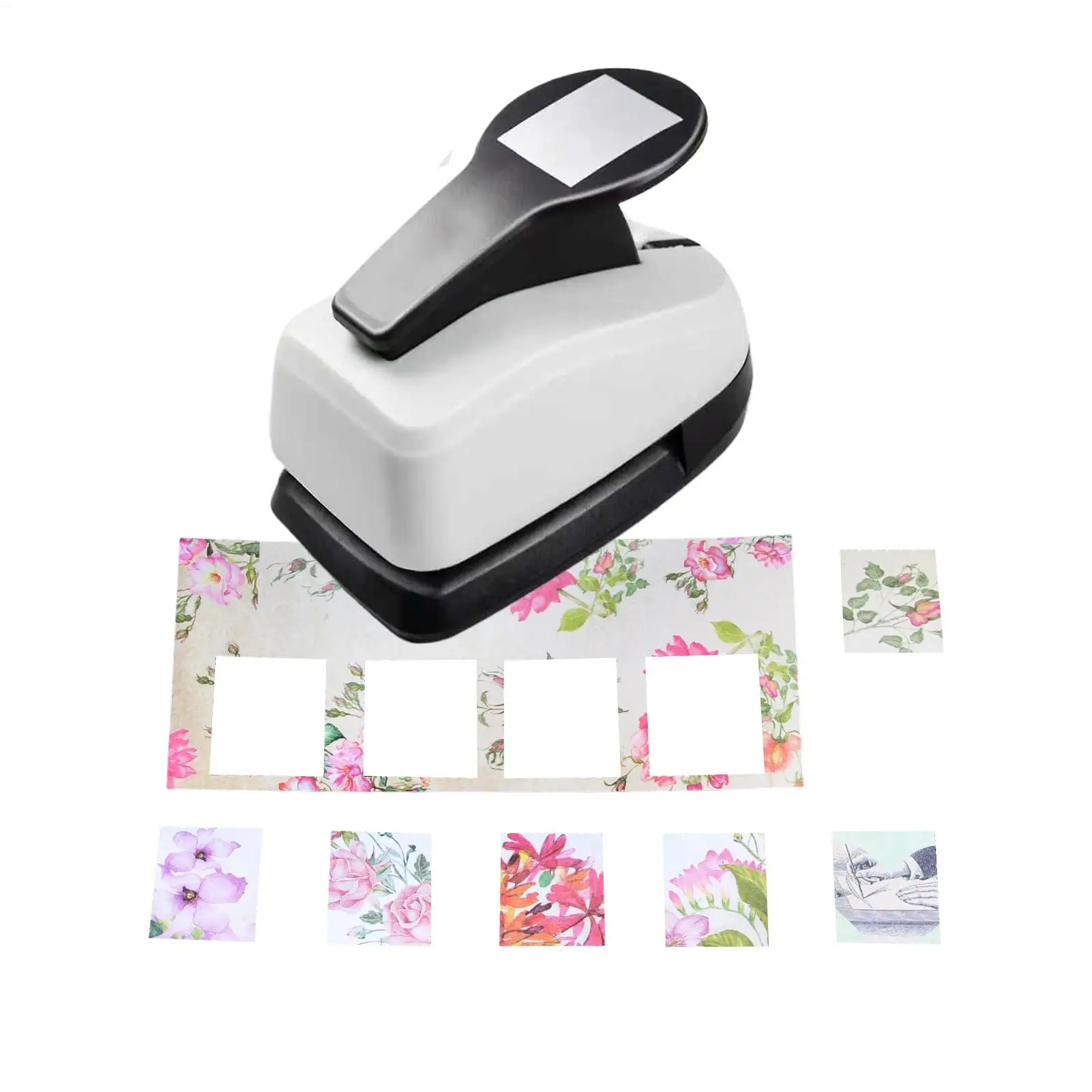 Easy Square Paper Hole Punch Tool for Scrapbooking Card Making DIY Crafts Art Projects Journaling Photo Albums Student Friendly
