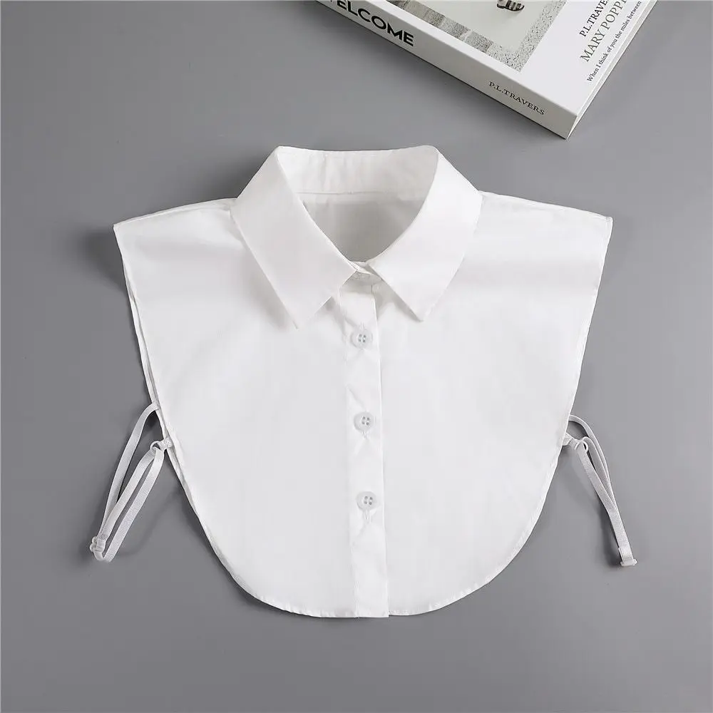 Multi-functional Fake Collar Solid Cotton Shirt Lapel Blouse Top Clothes Shirt Accessories Fake Shirt Collar for Men Women