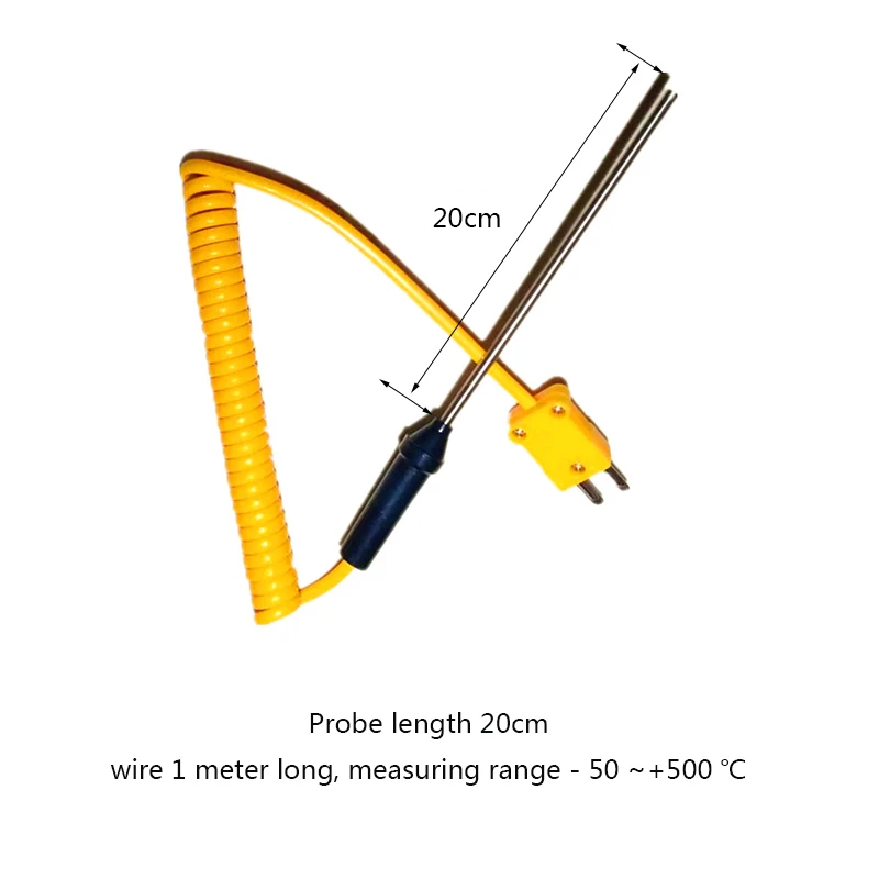 1 pz K-sonda termocoppia sensore di temperatura sonda a filo adatto per TM902C DM6801 TES1301 termometro digitale