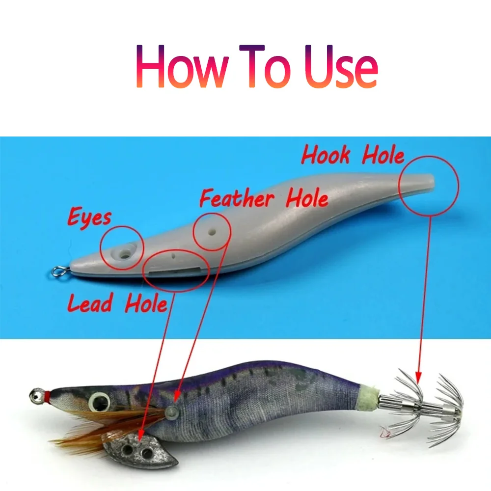 20pcs  Jig Weight / Sinker for Squid Jig Size 2.5# 3.0# 3.5# Squid Lure DIY Weight Fishing Accessory Tackle
