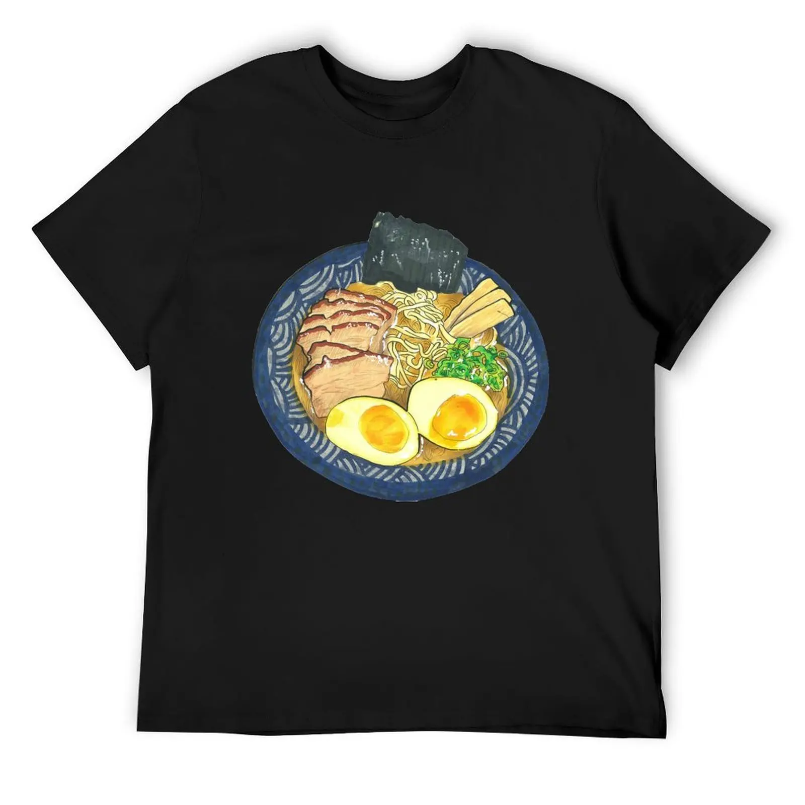 Футболка Tonkotsu Ramen, летняя рубашка для мальчиков, футболки с рисунком рэпера и животным принтом, мужская одежда