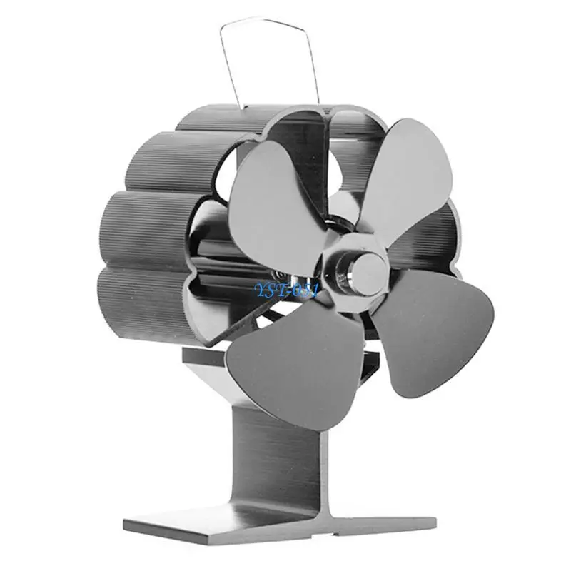 

E15A Heat Powered Stove Fan Log for Burner Quiet Saving Efficiently