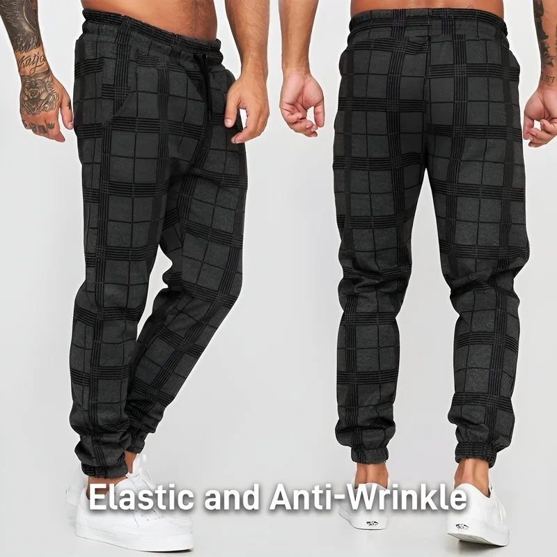 

Casual jumpsuit casual long for men elastic waist