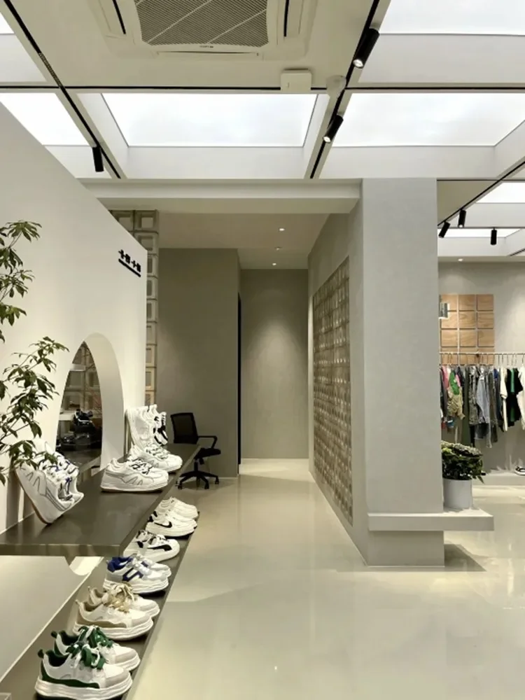 Shoe store shoe rack multi-layer display bag stainless steel baffle rack wall jewelry clothing design display